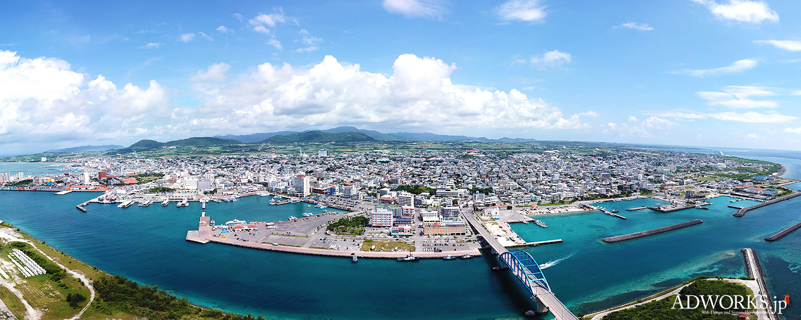 石垣市港側から
